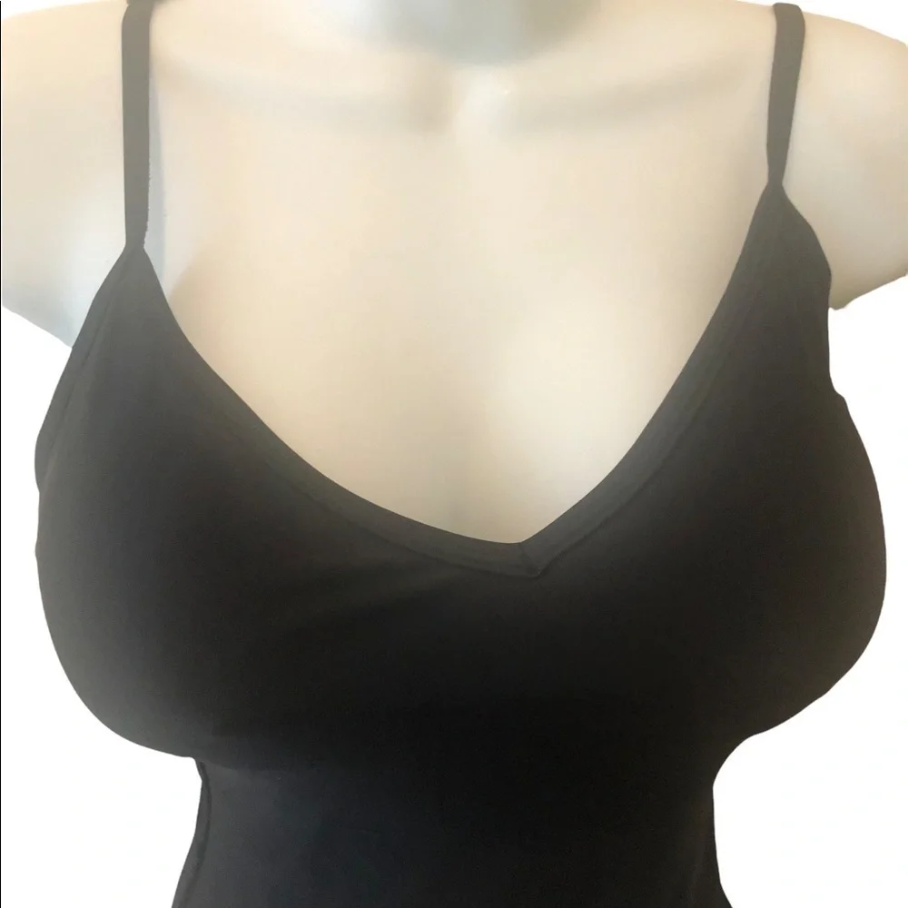 Zyia Active Classic Black One Piece Swimsuit XS Adjustable Straps Padded